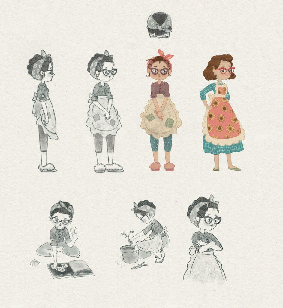 Jack and the beanstalk character design - Jack's Mother